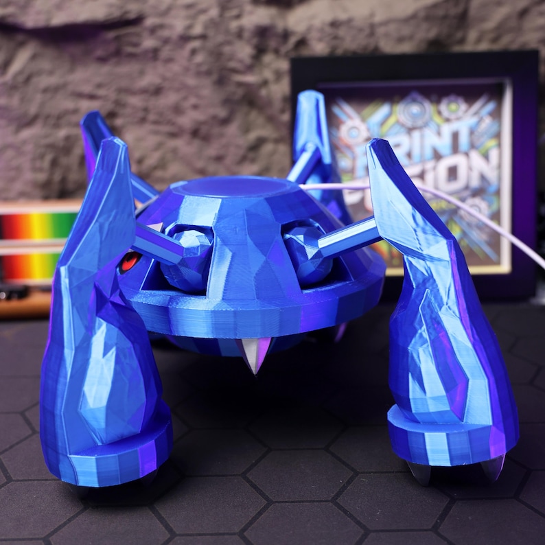 Metagross Wireless Charger for Android, iPhone & AirPods iWatch Earbud Phone iWatch Magnetic Charger Stand for All Models, Unique Gamer Gift image 2