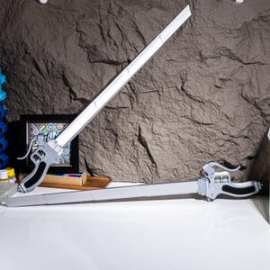 Anti Titan Sword Replica Dual-Wield FDM 3D Printed Prop Sword Decor Toy PLA Perfect for Fans Cosplay Perfect Gamer Gift Swords Props Toy image 7
