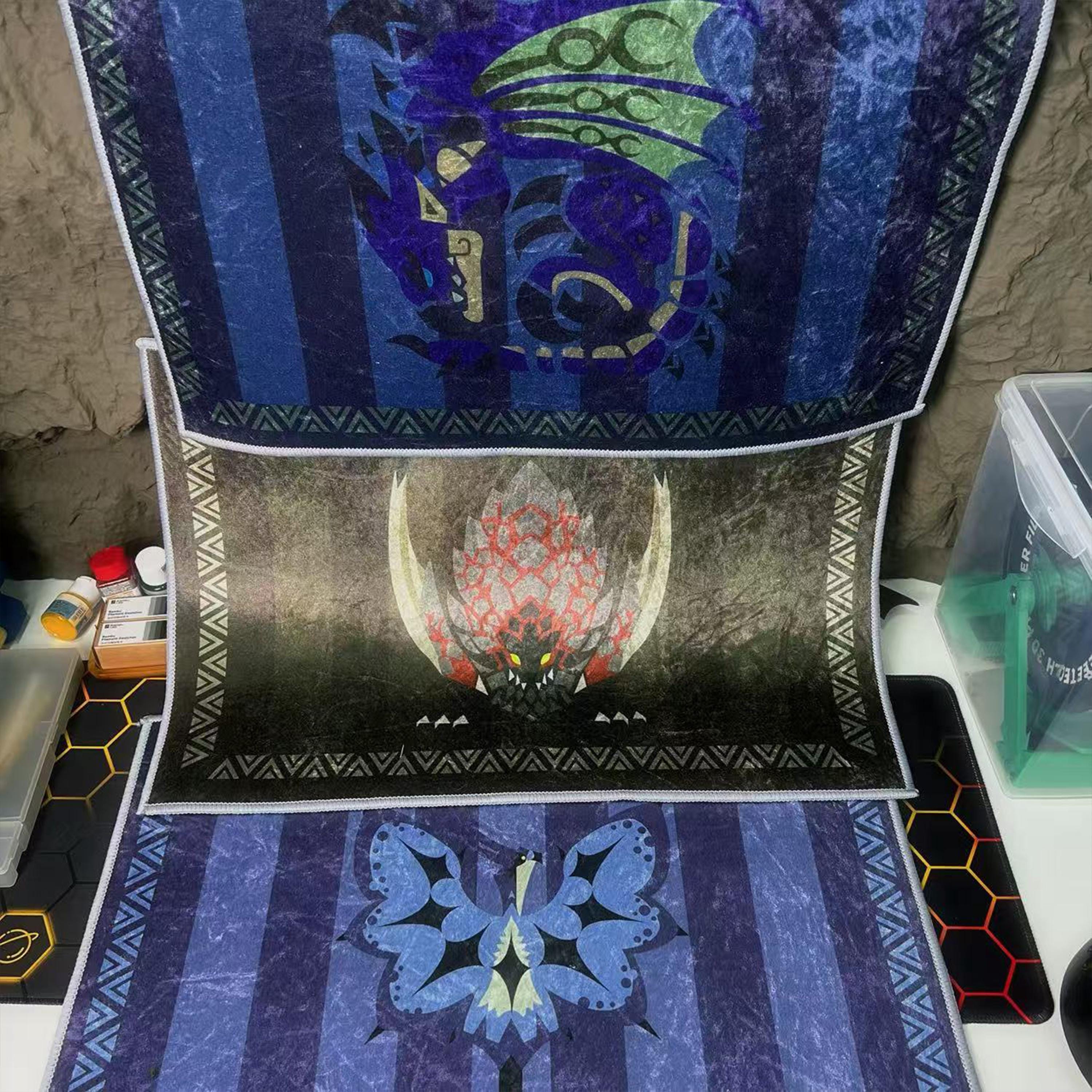 Monster Hunter Bath Mat 18 Designs Diatomaceous Earth Soft Rug Anti-slip Velvet Floor Mat Washable Gamer MH Video Game Home Decor Anime Gift