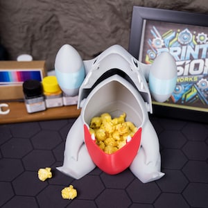 Gible 収納ボックス 3Dプリント デスクトップオーガナイザー オフィス用品 文房具ホルダー カード収納ボックス ゲーマーデスク装飾 SFファンへのギフト