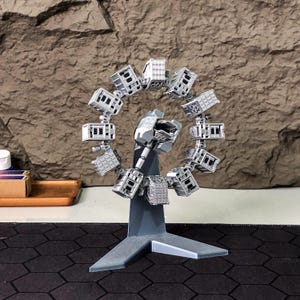 Interstellar Endurance 3D Printed Model, Space Exploration Display Piece for Movie Fans, Unique Holiday Space Lover Gift Rangers and Landers image 3