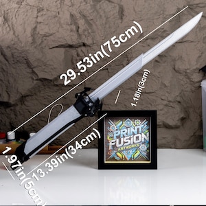 Dishonored Corvo's Folding Sword Props Toy Blade 3D Printed Replica Cosplay Handmade Prop Sword Custom Accessory Perfect Gamer Gift for Him image 4