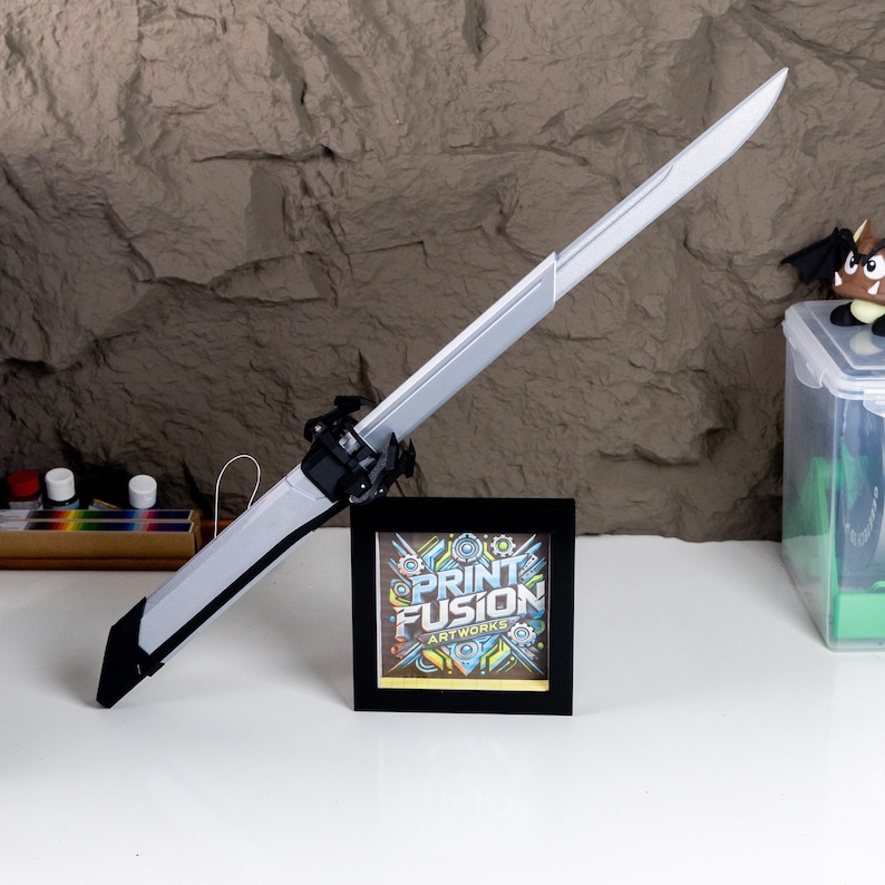 Dishonored Corvo's Folding Sword Props Toy Blade 3D Printed Replica Cosplay Handmade Prop Sword Custom Accessory Perfect Gamer Gift for Him image 7