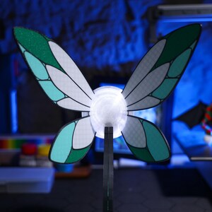 Magnetic switch LED light, ideal as a unique Zelda fan gift, 3D printed Hyrule fairy-inspired lamp for relaxing rooms, nightlight for gamers, and a cool bedroom decoration with USB power source.