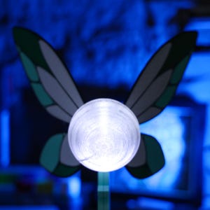 Magnetic switch control LED lamp with soft lighting, a great gift for Zelda fans, gaming room decor, and collectors. 3D printed Hyrule fairy design, USB-powered night light ideal for bedrooms and relaxation zones.