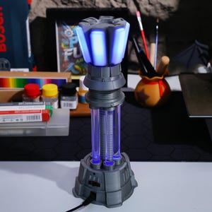 Red Alert Prism Tower Collectible - 3D Printed PLA Retro Desk Decoration Defense Tower Display Piece for Unique Christmas Gamer Gift for Him