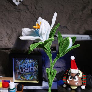 Handmade Zelda Silent Princess Flower Twistable, Cosplay Prop & Decoration, Gift for Gamer Fans, BOTW TOTK Floral Decor Zelda Cosplay Prop