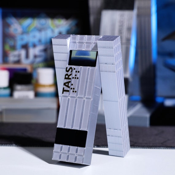 TARS Robot Ornament Customizable Sci-Fi Display Perfect Sci-Fi Gift for Interstellar Movie Fans Unique Christmas New Year Home Desktop Decor