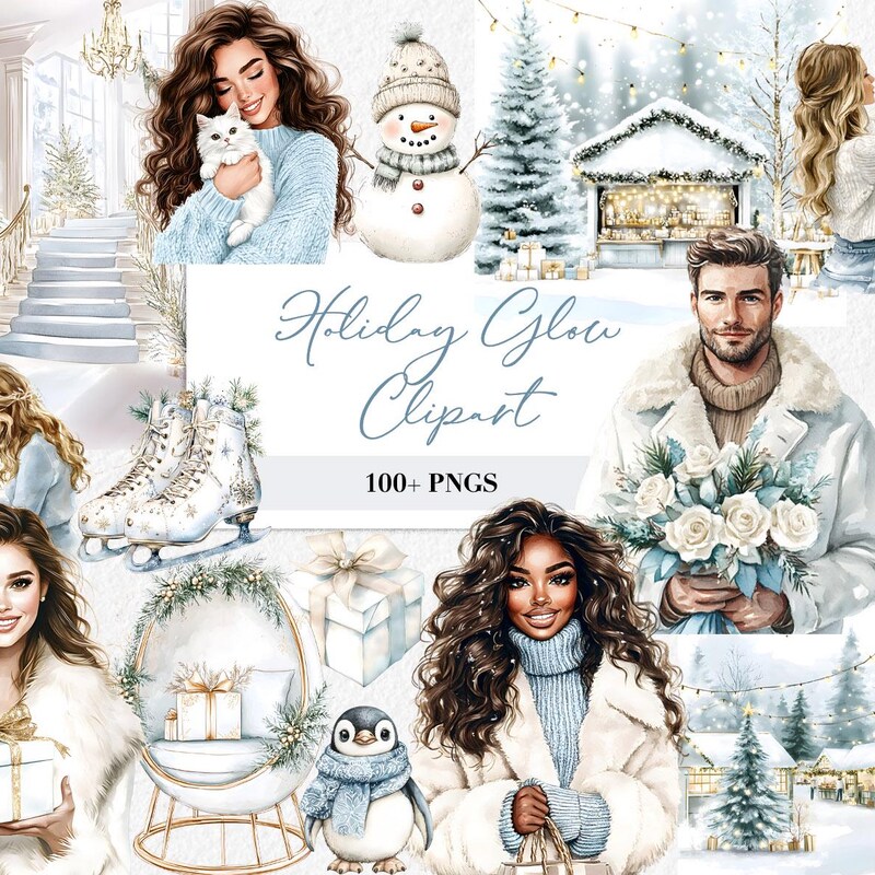 Winter Clipart Bundle - Etsy