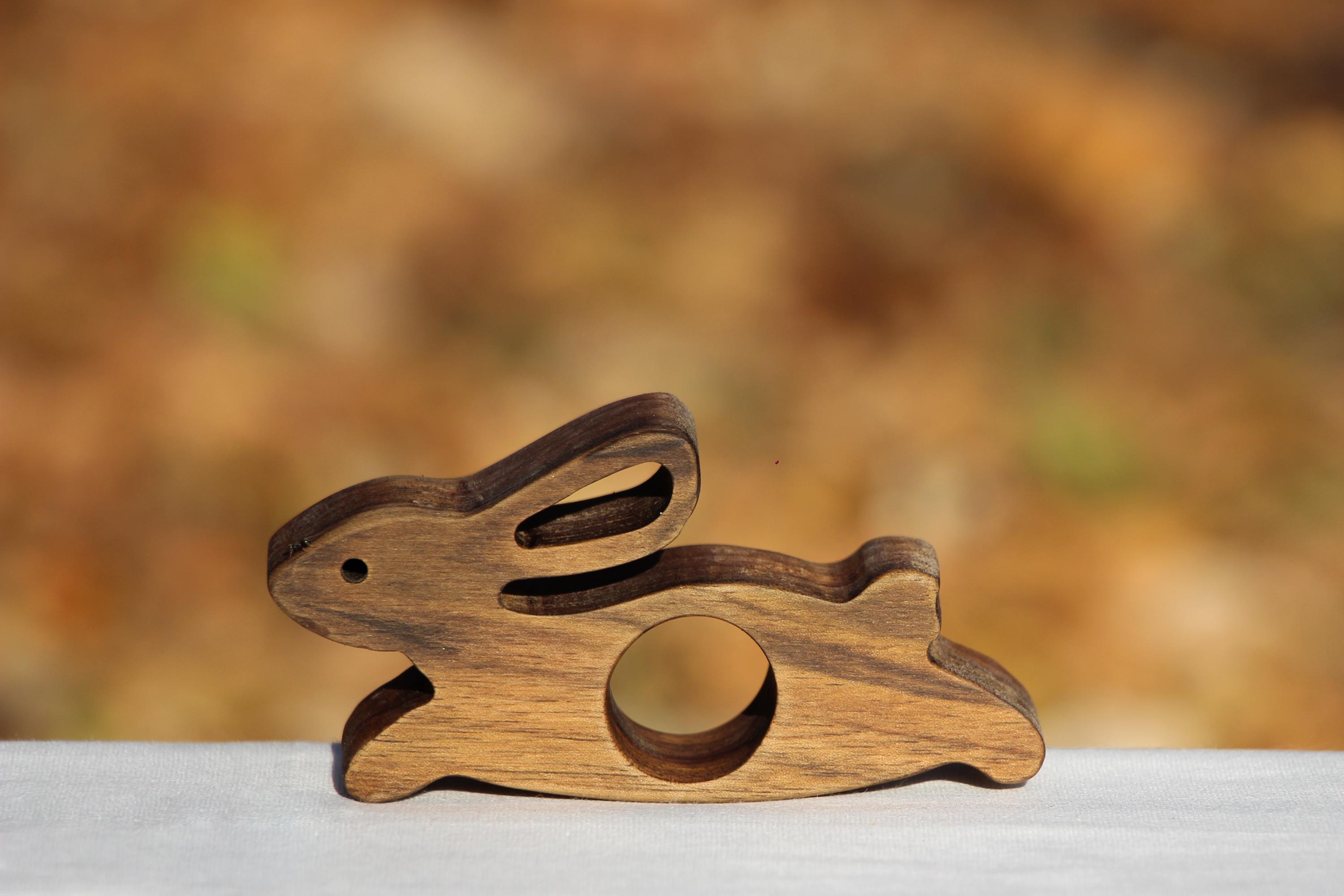 Rabbit-shaped Book Thumb Page Holder Made From Natural Walnut, Handmade ...