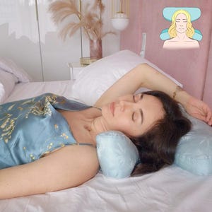 Silk Pillowcase,Beauty Pillow: Your Skincare Dream Duo. Anti-aging pillow,Pillow for skin health,Face wrinkle prevention,Anti-wrinkle pillow