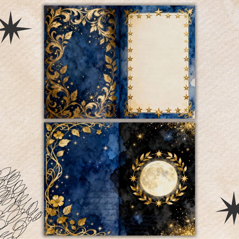 Celestial Junk Journal | Astrology and Zodiac | Moon and Stars Pages ...