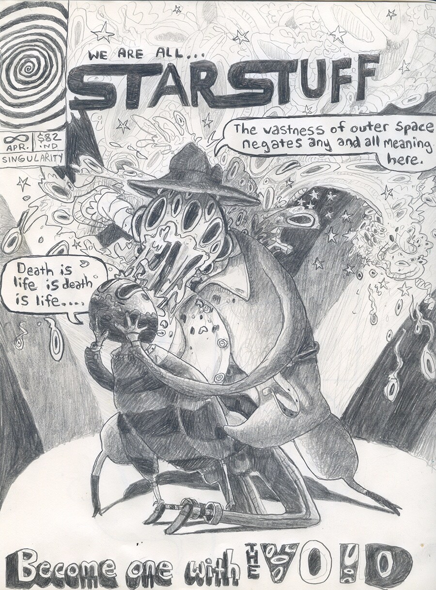 Starstuff - Original Pencil Sketch - Etsy