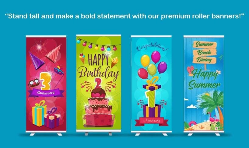 thumbnail image 2 of Custom Print Pop Up Roller Banner – Exhibition Displays (Choose Your Size) 2 of 5