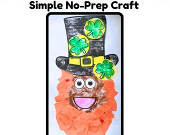 My Leprechaun St. Patrick's Day Craft No-Prep and Bonus Leprechaun Worksheets