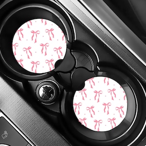Bow Car Coasters: Washable Neoprene Cup Holder Coasters