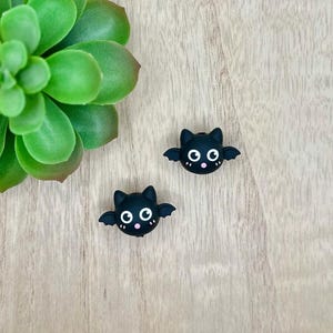 Black Bat Animal 3D Silicone Focal Beads