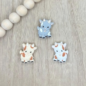Goat Animal Silicone Focal Beads