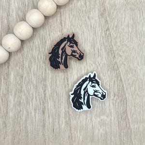 Horse Animal Silicone Focal Beads