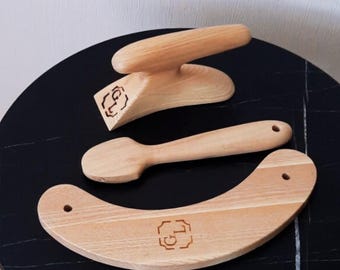 Millinery Hat Making Tool Kit: Wood  Tollicker, Pusher, Puller
