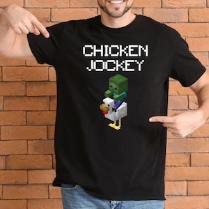 Funny Chicken Jockey Funny Sarcasm Unisex Game Gamer Shirt