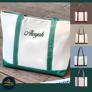 Sac fourre-tout personnalisé, cadeau de demoiselle d'honneur, sacs à main de plage, sac fourre-tout en toile brodée, texte personnalisé fourre-tout, cadeaux de célibataire, cartable pour elle
