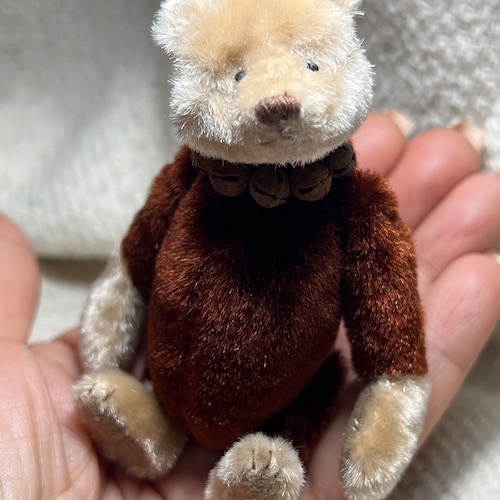 Miniature Hand Sewn shops 3-1/2in. TAN/REDDISH BROWN 