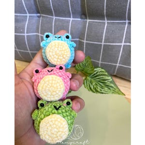Chaveiros de sapo de crochê, acessórios para bolsas, chaveiros de crochê, brinquedos de sapo amigurumi, presente de aniversário