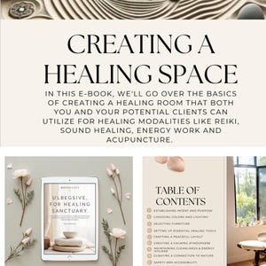 Healing Space Room Guide- Create Your Own Healing Space or Studio- Home or Office, Reiki, Spa, Acupuncture, Yoga, Etc.- Digital Download