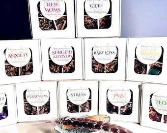 Crystal Healing Kits for Grief, Anxiety, New Moms, Teens, Illness, Heartbreak, PMS, Miscarriage, Baby Loss