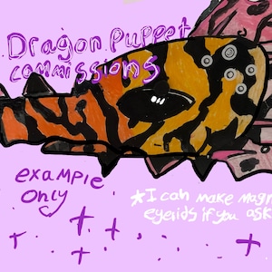 Dragon puppet commissions!! (CLOSED)