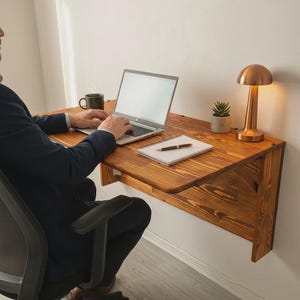 Wand Klapptisch Buche Natur, platzsparendes Design