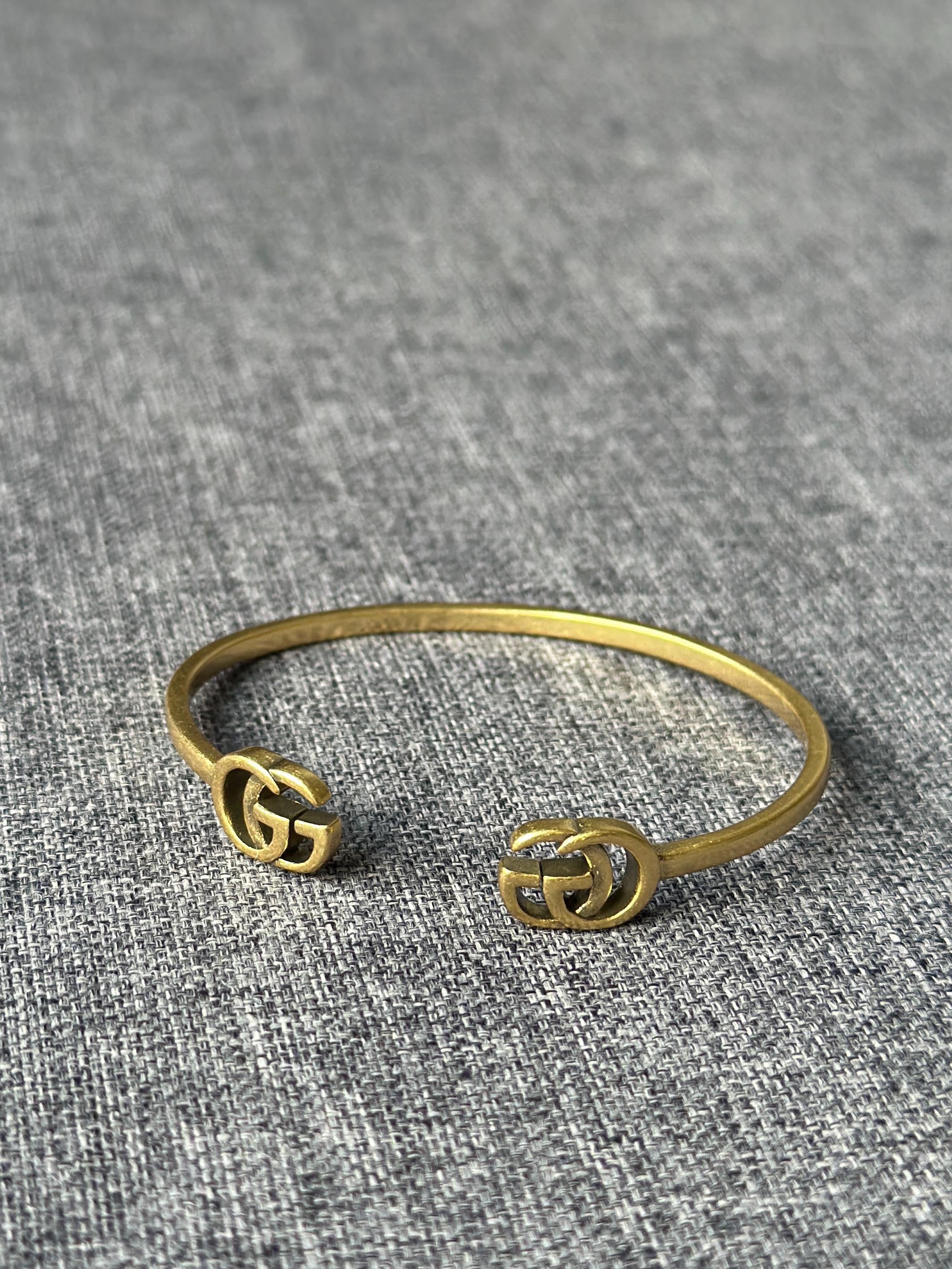 Rhinestones Gold Gucci Double G Key Bracelet Bracelet Bague Double