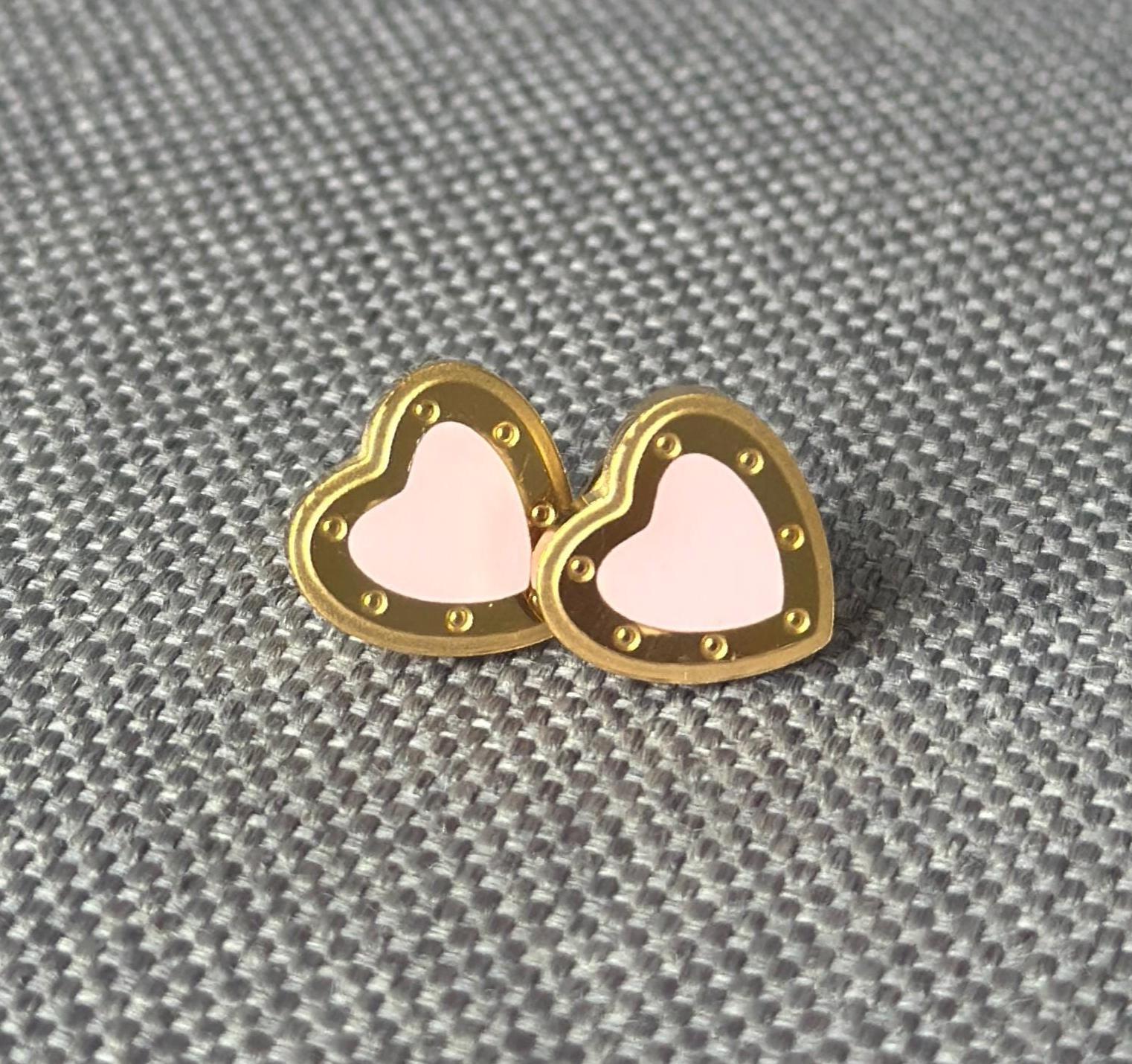 Rose Gold Hoop Tiffany Heart Hoop Earrings Rose Gold Hoop Tiffany