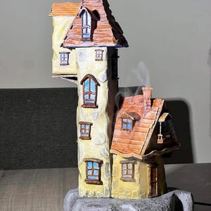 Ultrasone diffusor Enchanted Tower, Mysticmist Resinart-decor, Homewellness