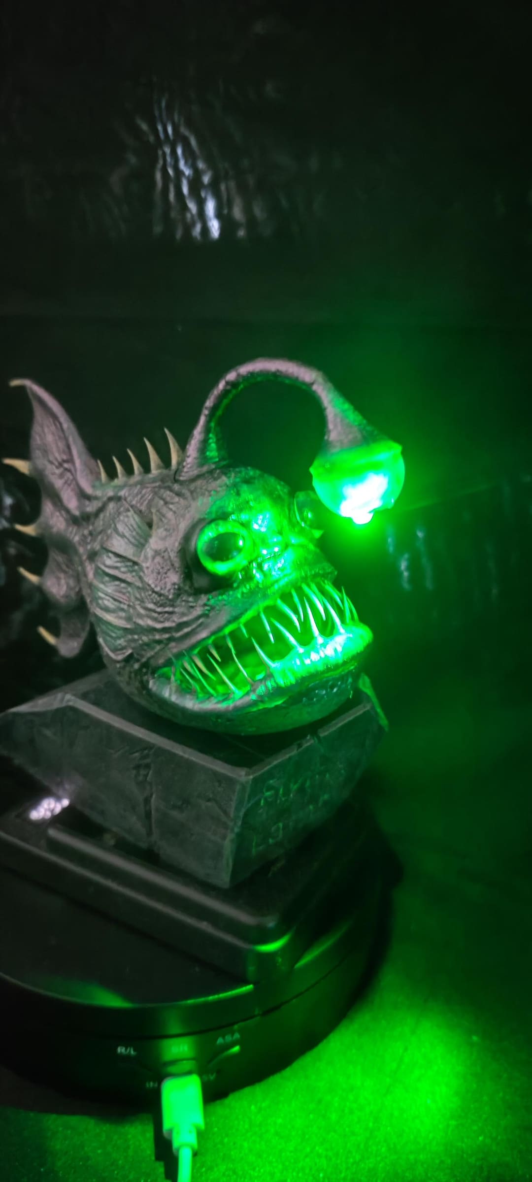 Angler Fish Lamp, LED Nautical Desklight, Quirky Monster Decor - Etsy