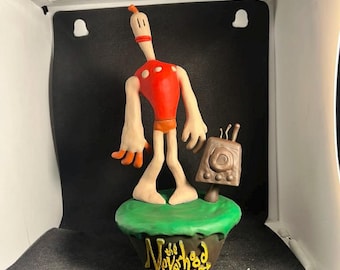 【クレイマン・クレイマン２ フィギュアキーホルダー】 です スカルモンキーと2つの頭を持つネバーフッドのフィギュアクレイマン
