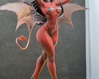 1/8 Scale Resin Vampire Woman Figure, Hellbound Anime Batwoman Statue