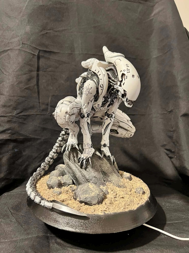 Figure Proble Bio-mechanical Alien Statue 1/6 Scale, Sci-fi Resin Collectible, Cyber ...