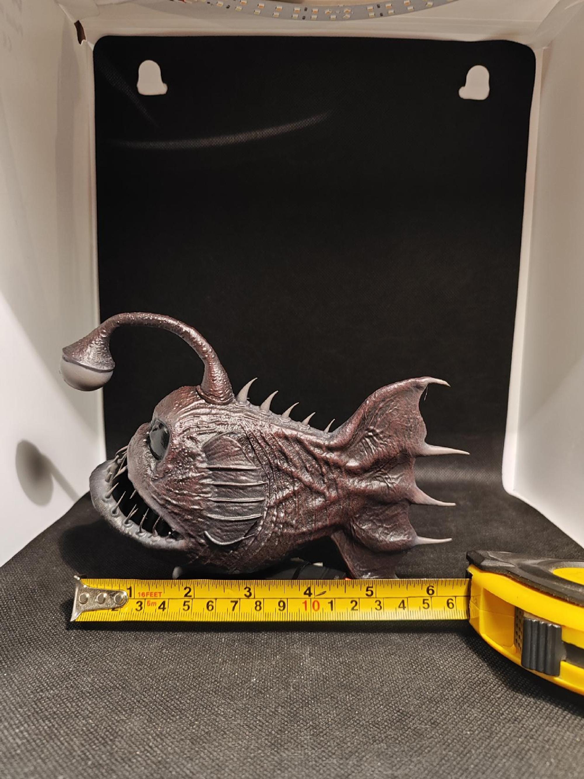 Angler Fish Lamp, LED Nautical Desklight, Quirky Monster Decor - Etsy
