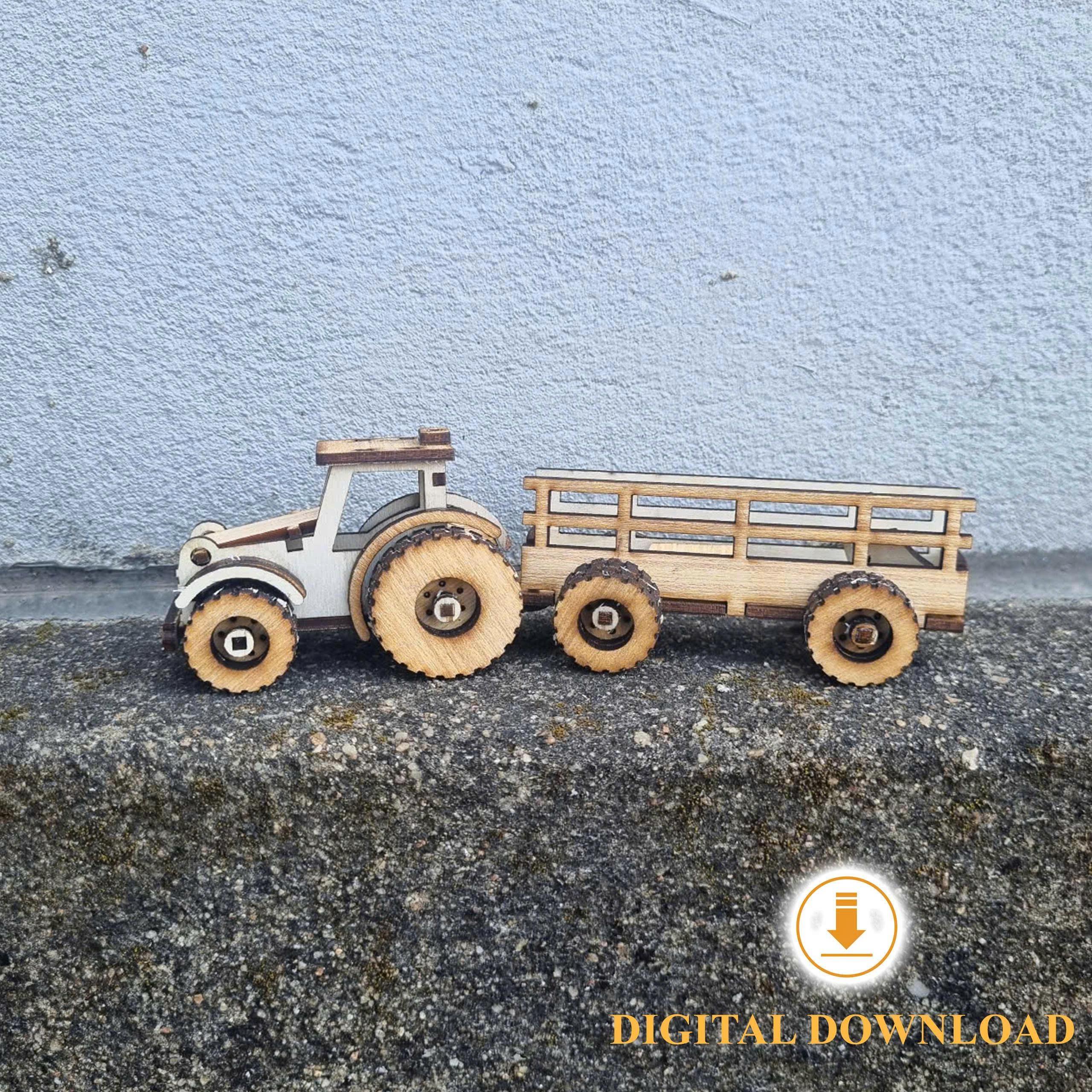 SIKU V303 Hanomag Tracteur + Remorque Troncs – Miniature MIB 1967 (Allemagne)