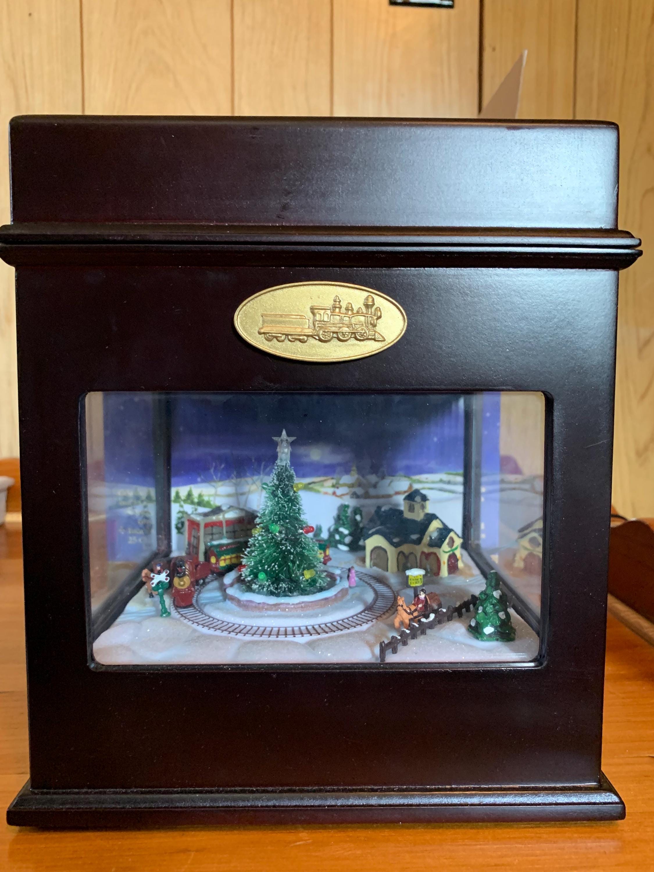 【未使用】Mr.ChristmasオルゴールANIMATED MUSICBOX Mr. Christmas Animated Bells Music Box With Xmas Train - Etsy Canada