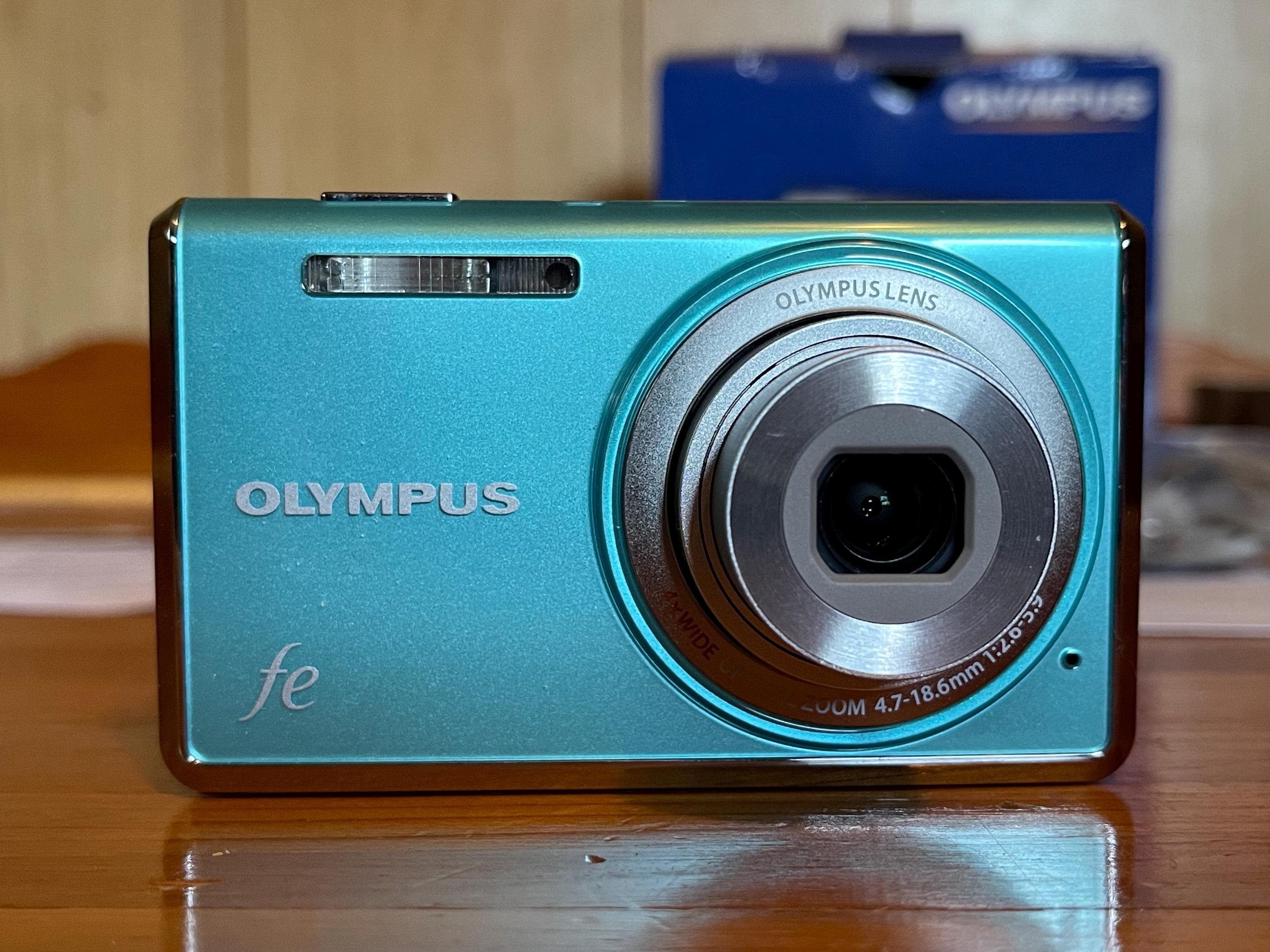 Olympus FE-4030 Digital Camera: Turquoise Blue, Original Box - Etsy