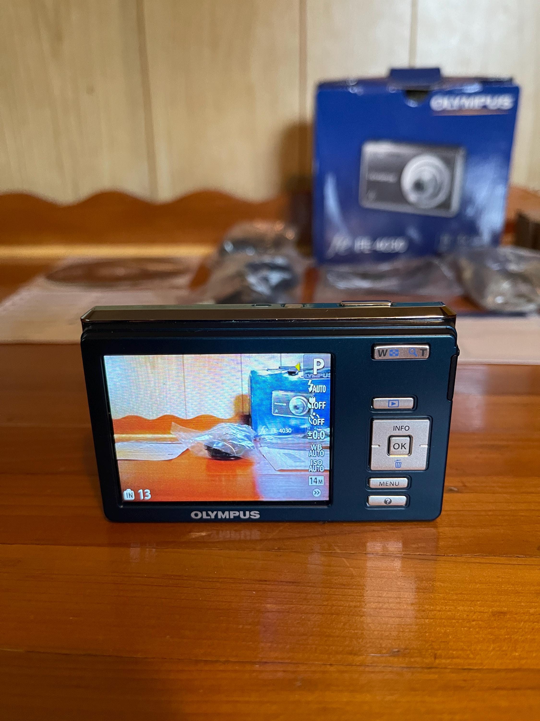 Olympus FE-4030 Digital Camera: Turquoise Blue, Original Box - Etsy