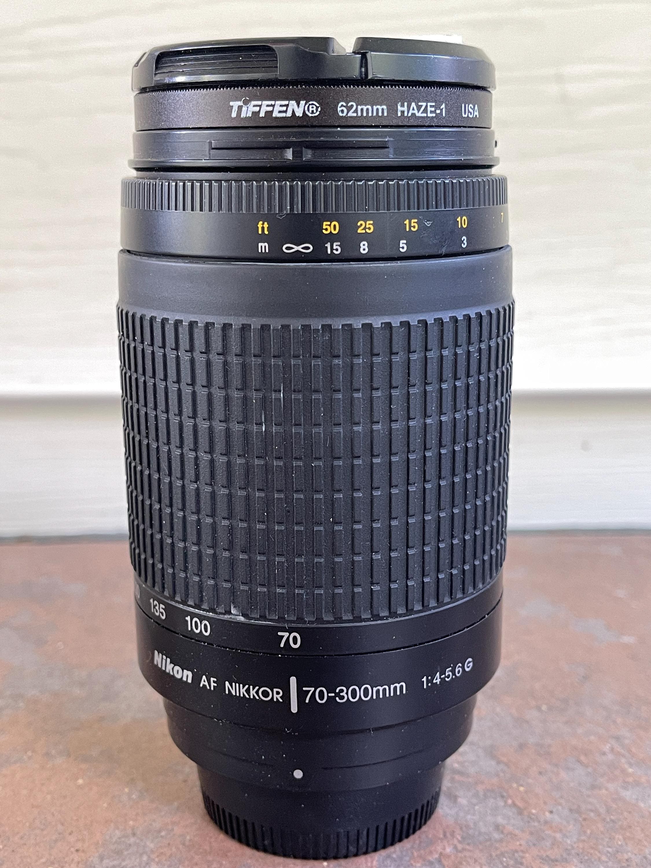 Nikon AF Nikkor 70-300mm 1:4-5.6 G Camera Lens, Tiffen 62mm Haze 1