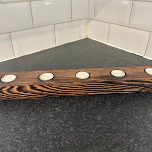 Rustic Wood Candle Holder