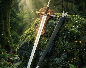 Flame of the West Fantasy Longsword, Medieval Cosplay Sword for LARP, Gift for Fantasy Fans and Renaissance Fair