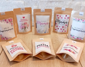 Mama, Mom, Muttertag-Geschenk, Muttertag, Kaffee-Geschenk, Tee-Geschenk, Tee, Kaffee mit Sprüchen, Cappuccino, Kakao