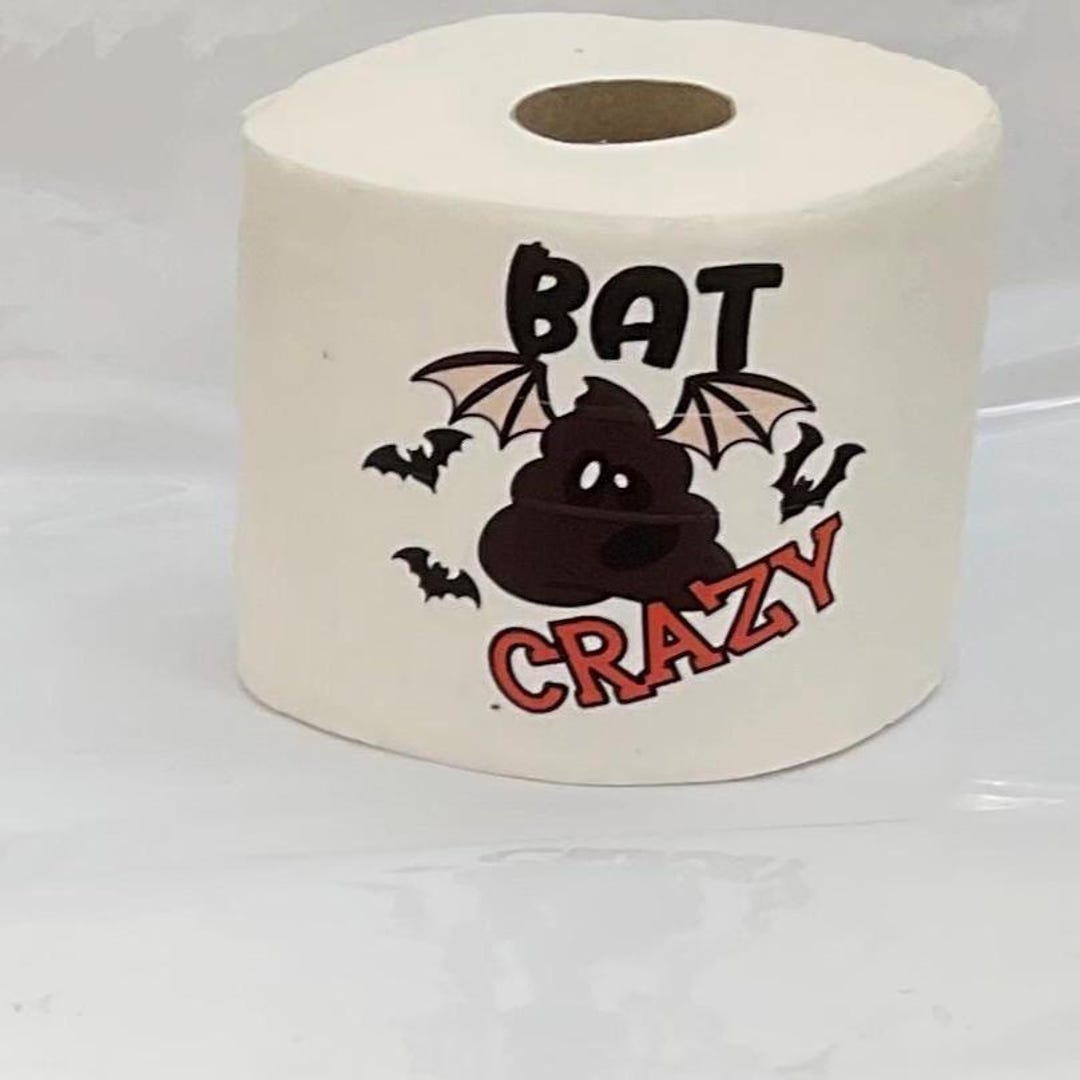 Embroidered Bat Toilet Paper: Novelty Halloween Bathroom Decor - Etsy
