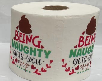 Lustiges Weihnachtstoilettenpapier, freches Geschenk, geheimer Weihnachtsstrumpffüller